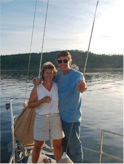Don and Lynn Campbell aboard the Prairie SeaShell